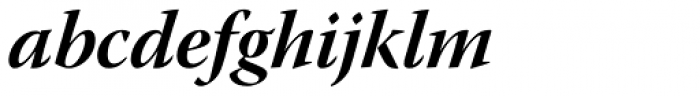 Warnock Pro SubHead Bold Italic Font LOWERCASE