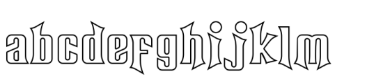 Warrior of World Regular Hollow FONT