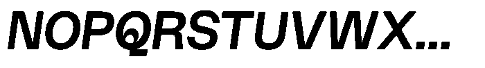 Wasa Black Italic Font UPPERCASE