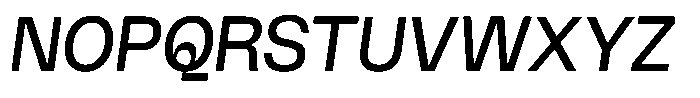 Wasa Bold Italic Font UPPERCASE
