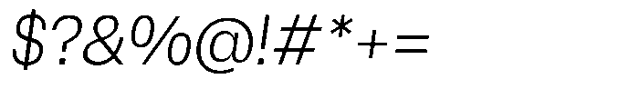 Wasa Italic Font OTHER CHARS