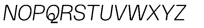 Wasa Italic Font UPPERCASE