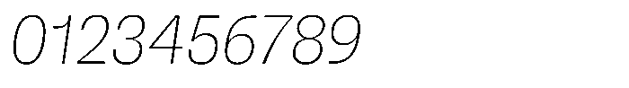 Wasa Light Italic Font OTHER CHARS