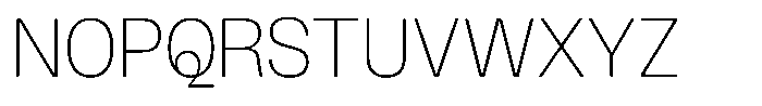 Wasa Light Font UPPERCASE