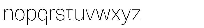 Wasa Light Font LOWERCASE