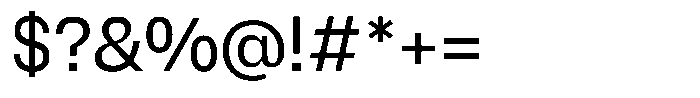 Wasa Medium Font OTHER CHARS