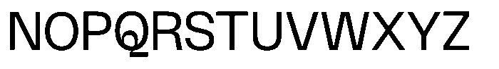 Wasa Medium Font UPPERCASE