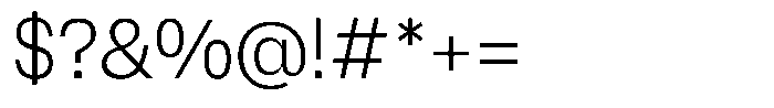 Wasa Regular Font OTHER CHARS