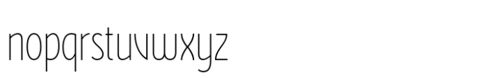 Wasabi Condensed Extra Light Font LOWERCASE