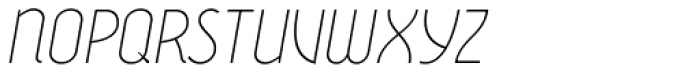 Wasabi ExtraLight Italic Font UPPERCASE