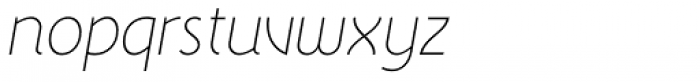 Wasabi ExtraLight Italic Font LOWERCASE
