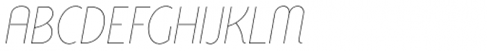 Wasabi Thin Italic Font UPPERCASE
