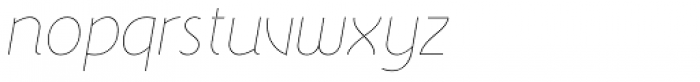 Wasabi Thin Italic Font LOWERCASE