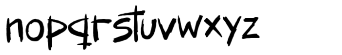 Wasted Punk Font LOWERCASE