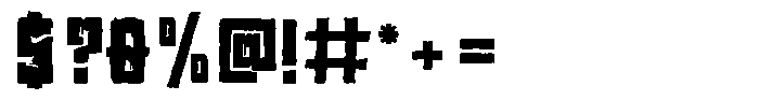 Wasteland EFQuake Wasteland Solid Hollow Font OTHER CHARS