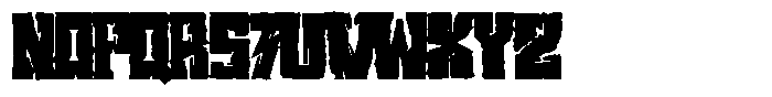 Wasteland EFQuake Wasteland Solid Hollow Font UPPERCASE