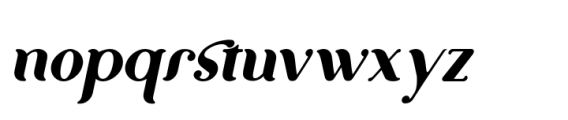 Wastern Italic Font LOWERCASE