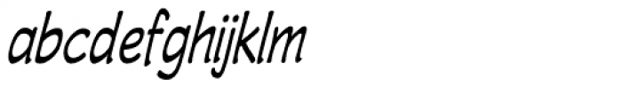 Wastrel Condensed Oblique Font LOWERCASE