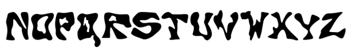 Water Stain Font UPPERCASE