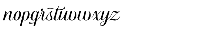 Watermint Script Bold Font LOWERCASE