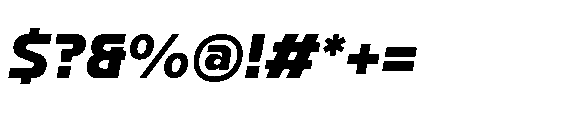 Watsadu Extra Bold Italic Font OTHER CHARS
