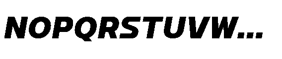 Watsadu Extra Bold Italic Font UPPERCASE