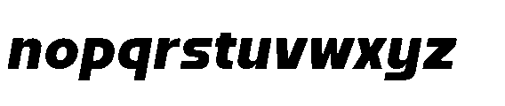 Watsadu Extra Bold Italic Font LOWERCASE