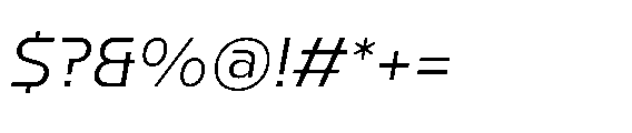 Watsadu Italic Font OTHER CHARS