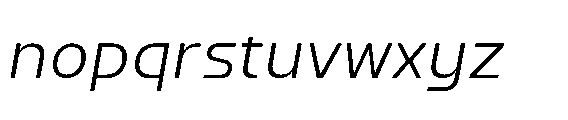 Watsadu Italic Font LOWERCASE