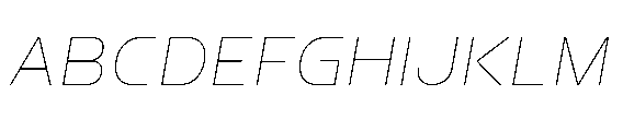 Watsadu Thin Italic Font UPPERCASE