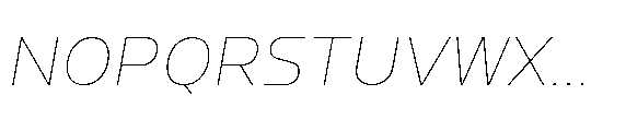 Watsadu Thin Italic Font UPPERCASE