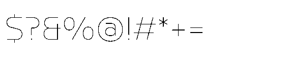 Watsadu Thin Font OTHER CHARS