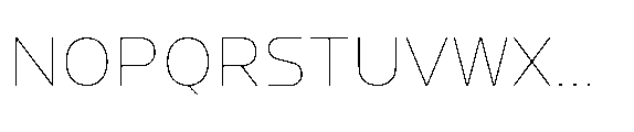 Watsadu Thin Font UPPERCASE