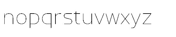 Watsadu Thin Font LOWERCASE