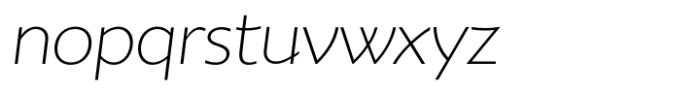 Wavelength Extra Light Italic Font LOWERCASE