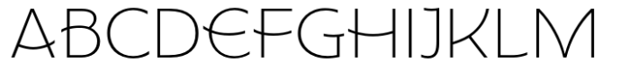 Wavelength Extra Light Font UPPERCASE