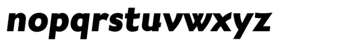 Wavelength Heavy Italic Font LOWERCASE