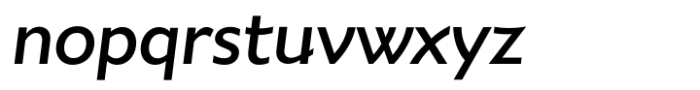 Wavelength Medium Italic Font LOWERCASE