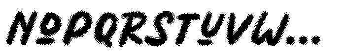 Waveprint Font LOWERCASE