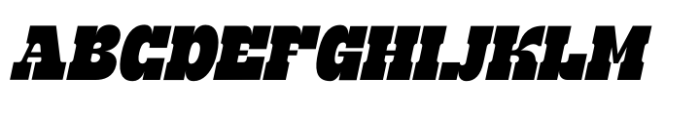 Waverick Oblique Font UPPERCASE