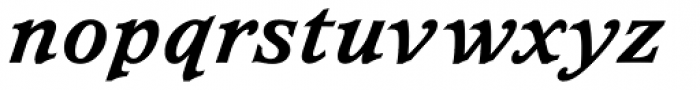 Waverly RR ExtraBold Italic Font LOWERCASE