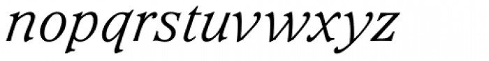 Waverly RR Light Italic Font LOWERCASE