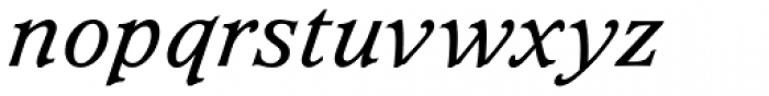 Waverly RR Medium Italic Font LOWERCASE