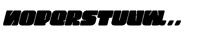 Waves Signal Italic Font UPPERCASE