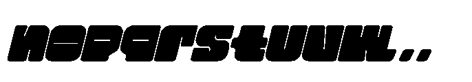 Waves Signal Italic Font LOWERCASE