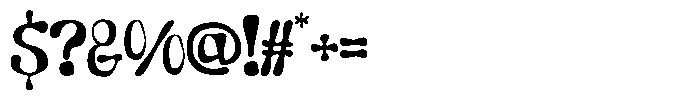 Wavy Inks Font OTHER CHARS