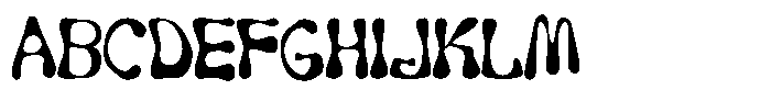 Wavy Inks Font UPPERCASE
