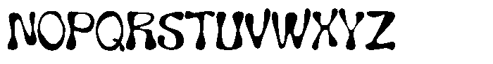 Wavy Inks Font UPPERCASE