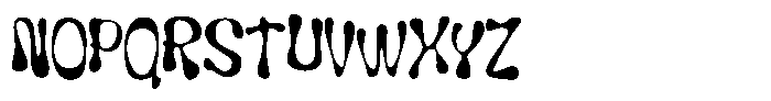 Wavy Inks Font LOWERCASE