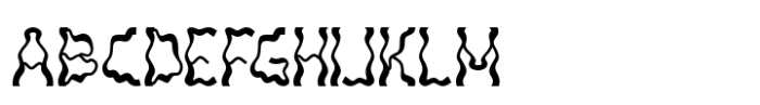 Wavy Pulse Font UPPERCASE